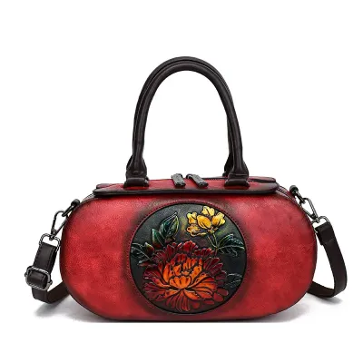 VINTAGE CYLINDRICAL ARTISTIC BAG